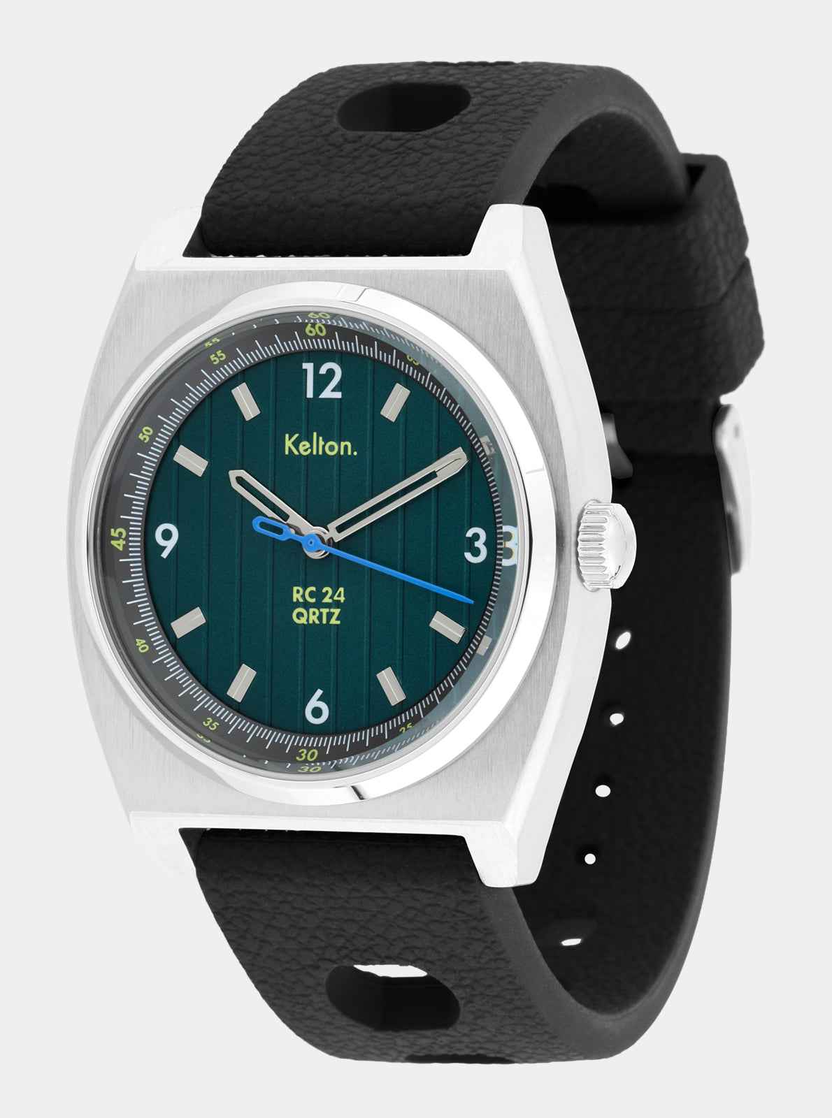 kelton-rc-24-electric-quartz-verte-bracelet-tropic-noir image 3