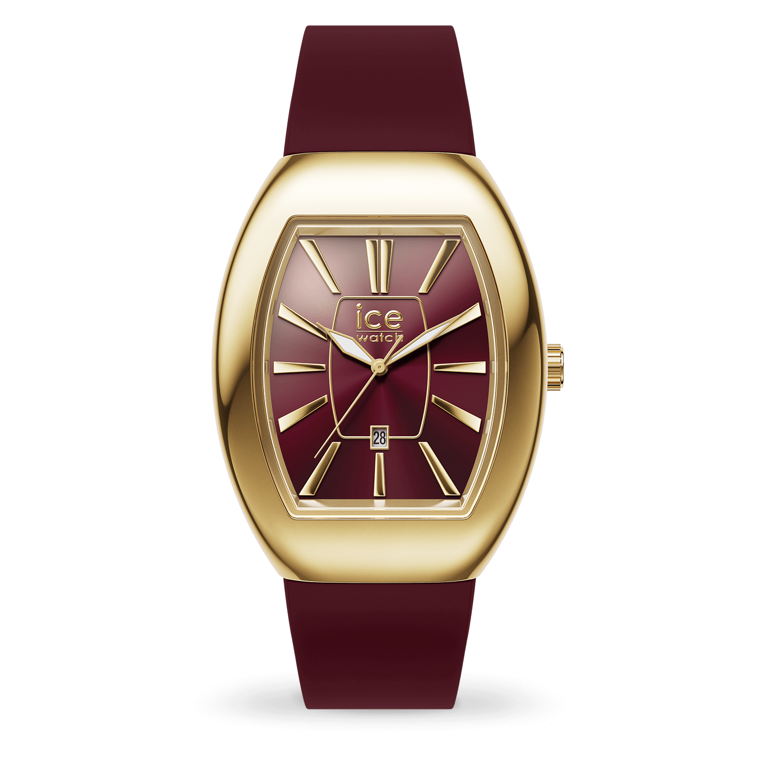 ice-watch-ice-dome-metal-cherry-montre-femme-bordeaux-cadran-dor-dateur image 1