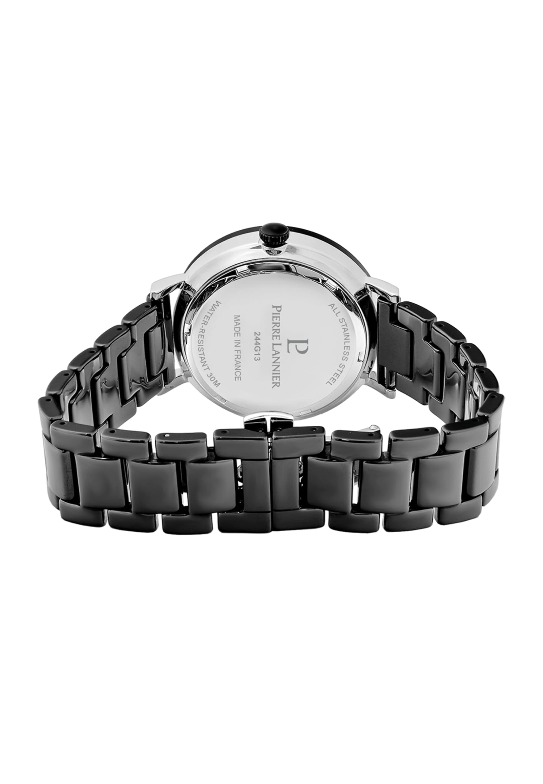 pierre-lannier-ceramic-montre-homme-cadran-noir-bracelet-c-ramique-noir-43-mm image 4