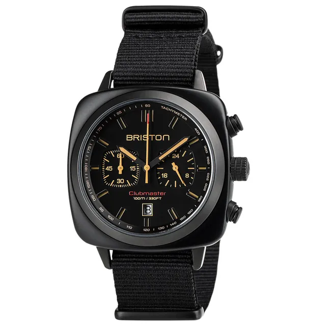 briston-clubmaster-sport-chrono-montre-quartz-42-mm-noir-mat image 1