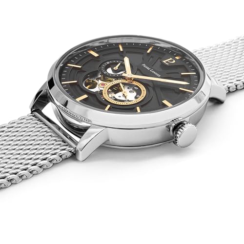 pierre-lannier-trio-automatique-montre-homme-acier-noir-42-mm-5-atm image 7