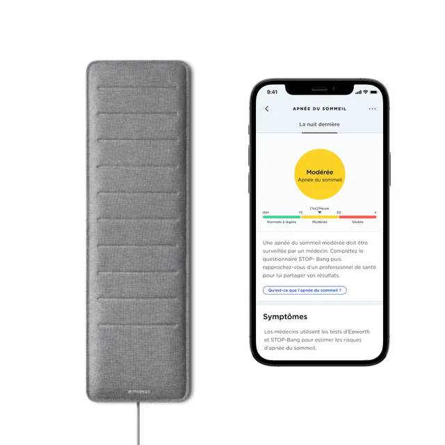 withings-sleep-analyzer-capteur-de-sommeil-avec-d-tection-apn-e-gris image 1