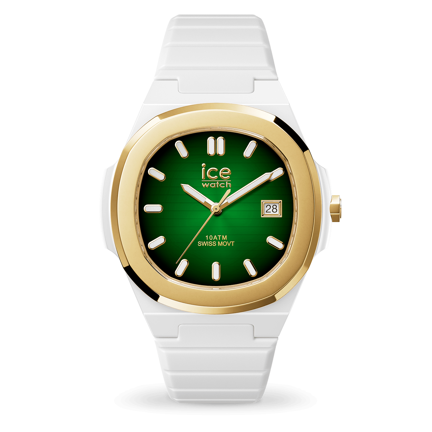 ice-watch-ice-power-pw7-montre-silicone-blanc-vert-lunette-dor-e image 1