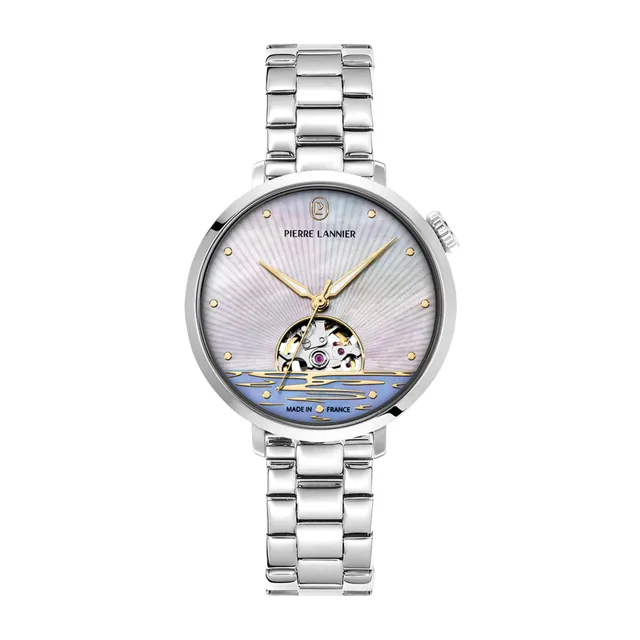 pierre-lannier-australe-montre-automatique-35-mm-acier-inoxydable image 1