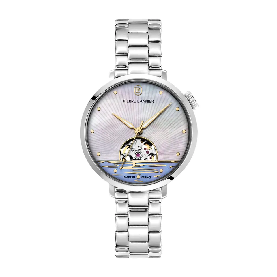 pierre-lannier-australe-montre-automatique-35-mm-acier-inoxydable image 1