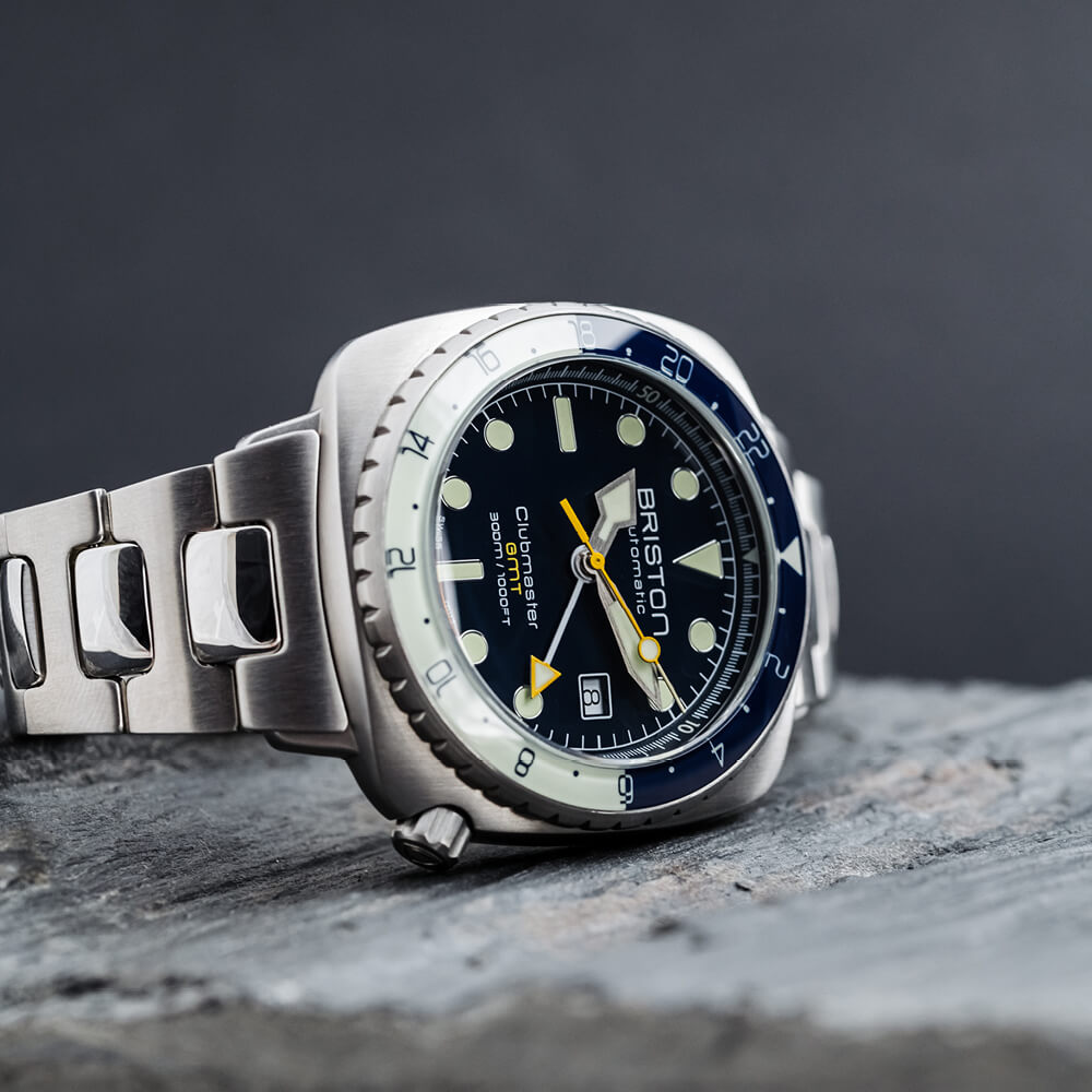 briston-clubmaster-diver-pro-gmt-automatique-44-mm-acier-bleu-marine image 3