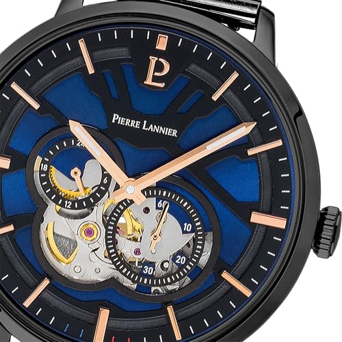 pierre-lannier-trio-automatique-42-mm-acier-inoxydable-5-atm-montre-automatique image 8