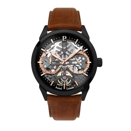pierre-lannier-monarck-montre-automatique-43-mm-acier-inoxydable-noir image 4