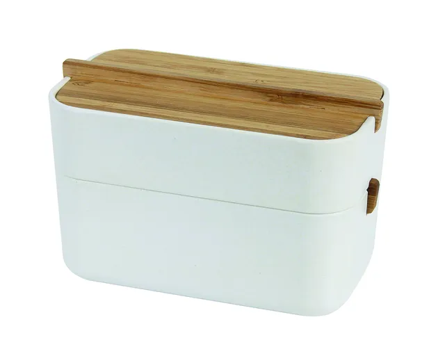lexon-lh42n-bo-te-salle-de-bain-bambou-blanc-15-4-cm image 1