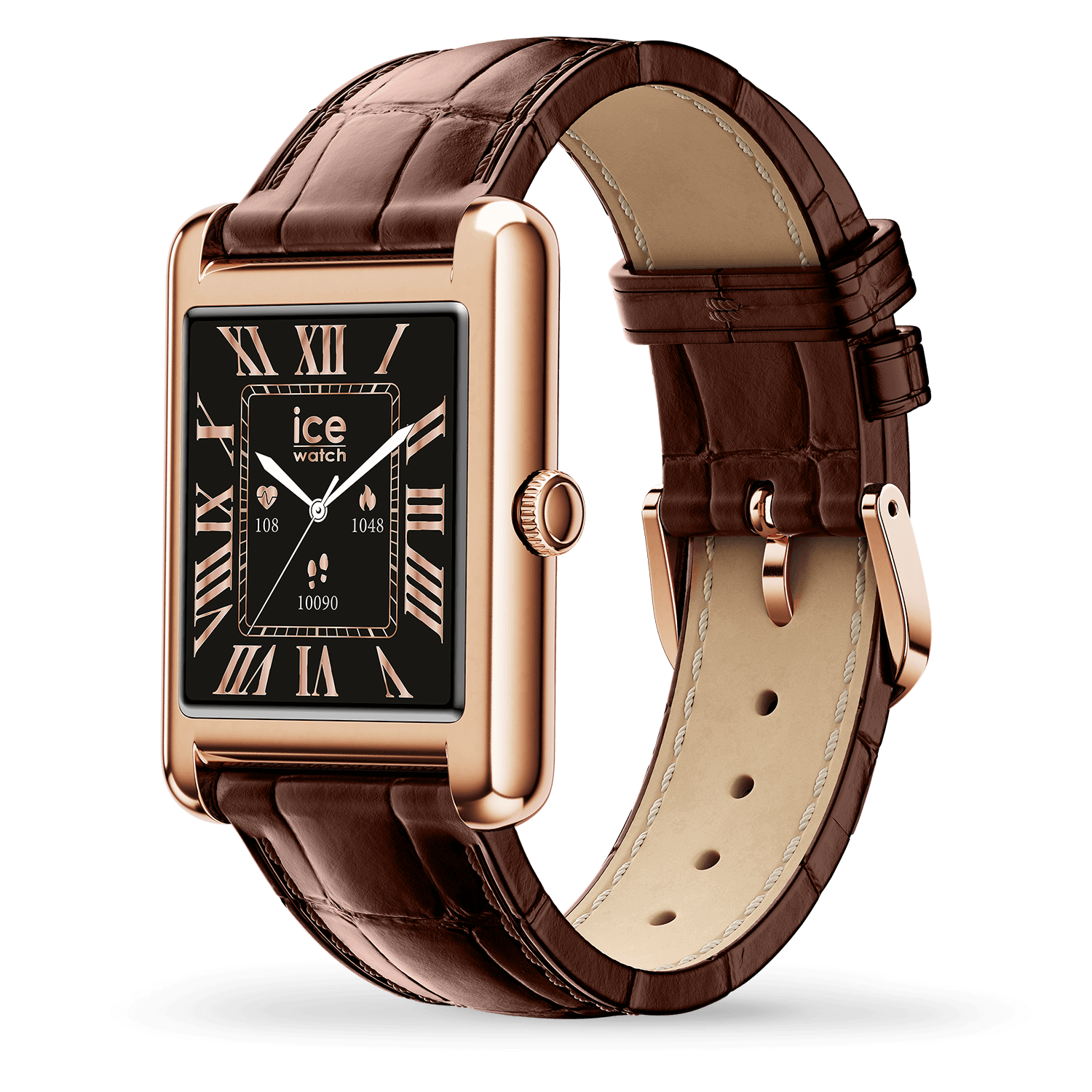 ice-watch-ice-smart-tks-2-0-montre-connect-e-rectangulaire-1-41-rose-gold-brown image 3
