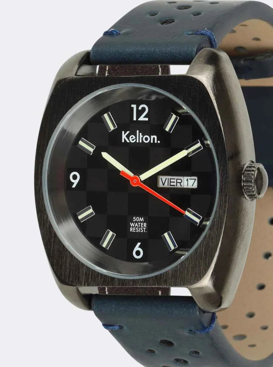 kelton-rc-22-damier-jour-date-montre-rallye-automobile image 3