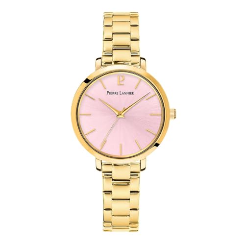 pierre-lannier-chouquette-montre-femme-acier-dor-cadran-rose image 3