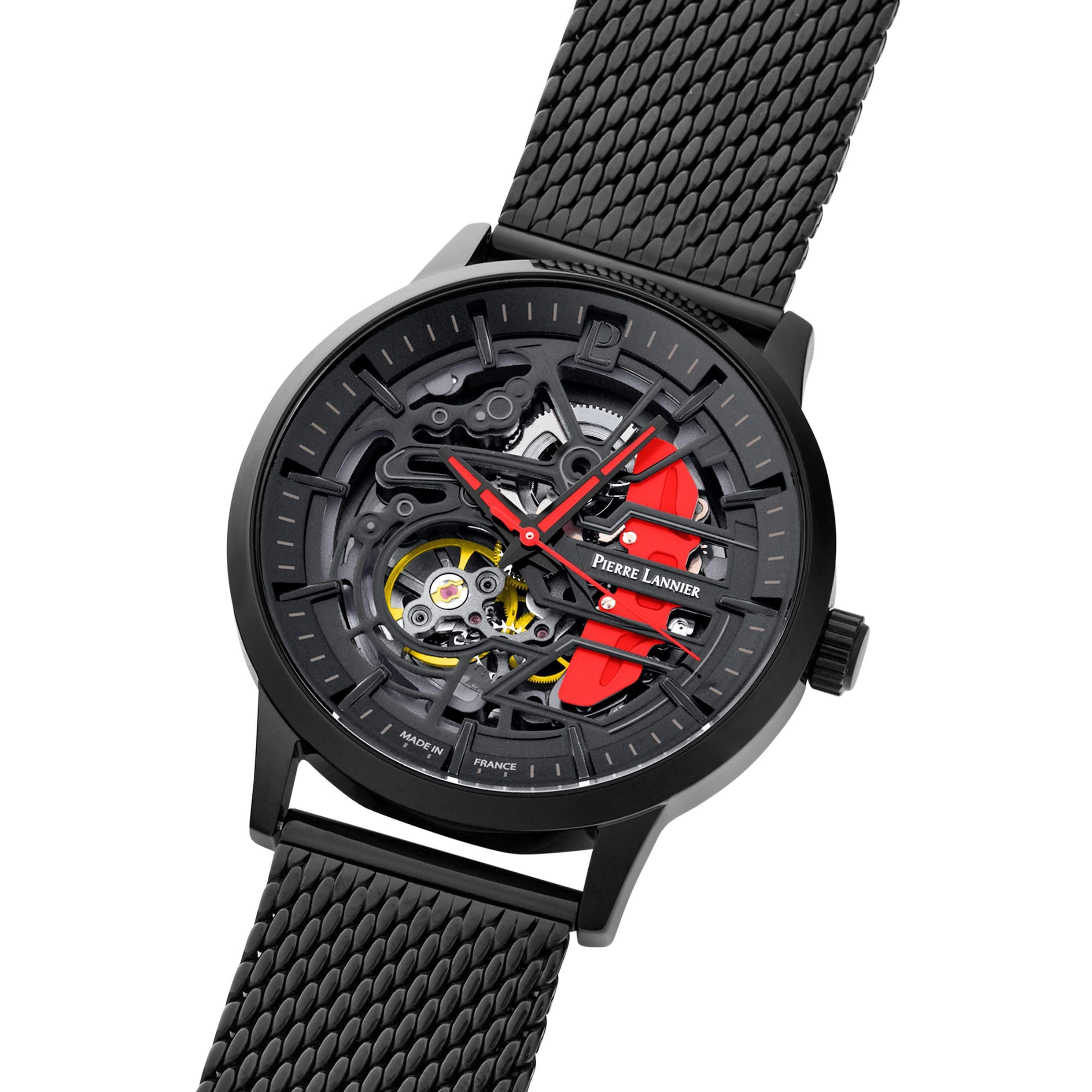 pierre-lannier-paddock-montre-automatique-acier-43-mm-5-atm image 3