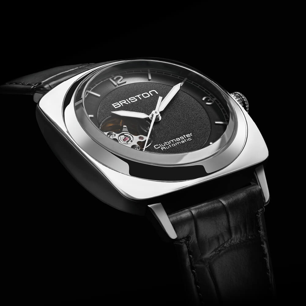 briston-clubmaster-legend-classic-open-39-mm-acier-noir-automatique image 2