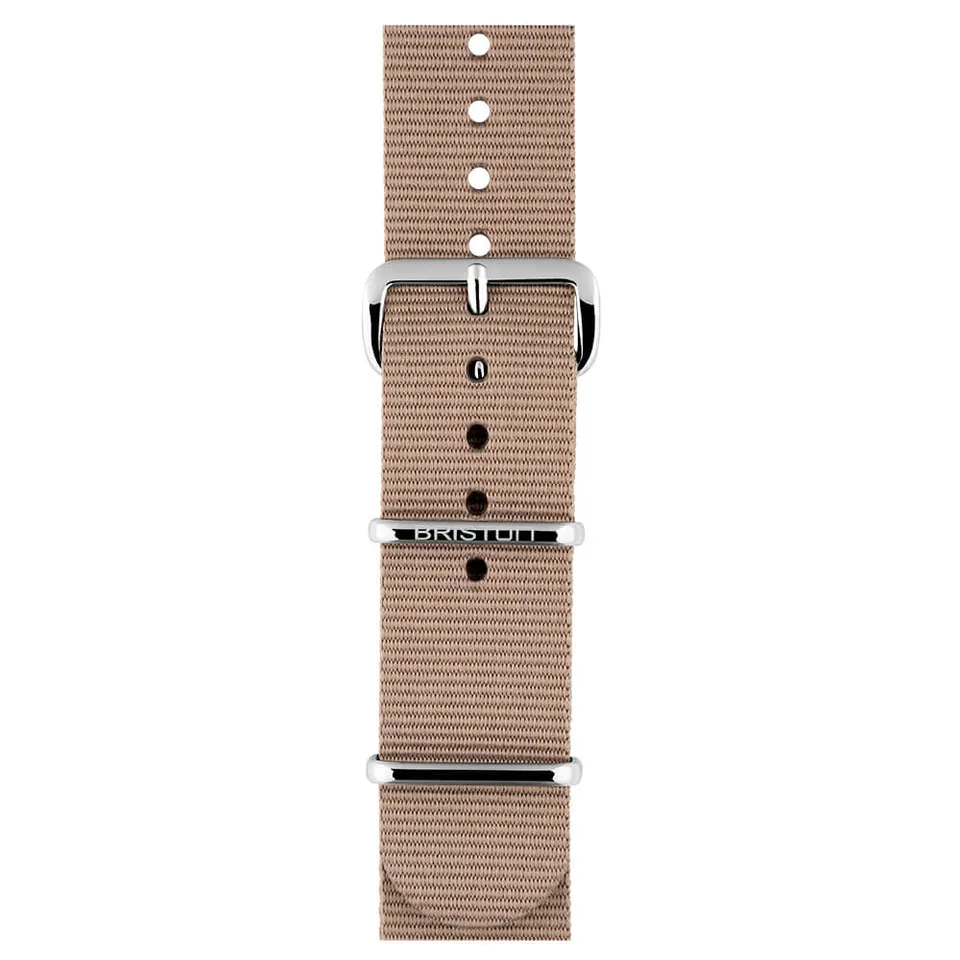 briston-bracelet-type-nato-gris-taupe-20-mm image 1