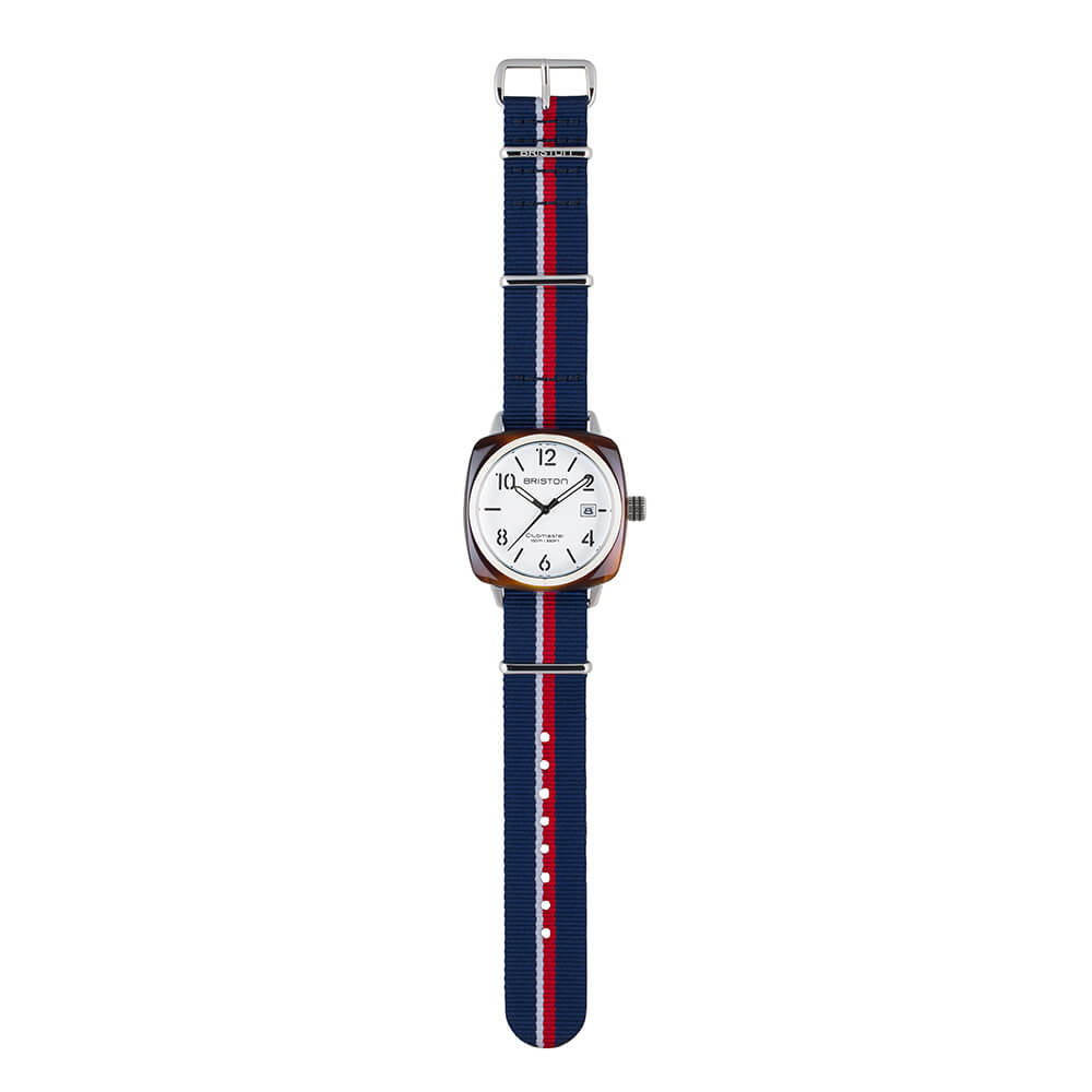 briston-bracelet-type-nato-20-mm-bleu-blanc-rouge-nylon-ray-interchangeable image 4