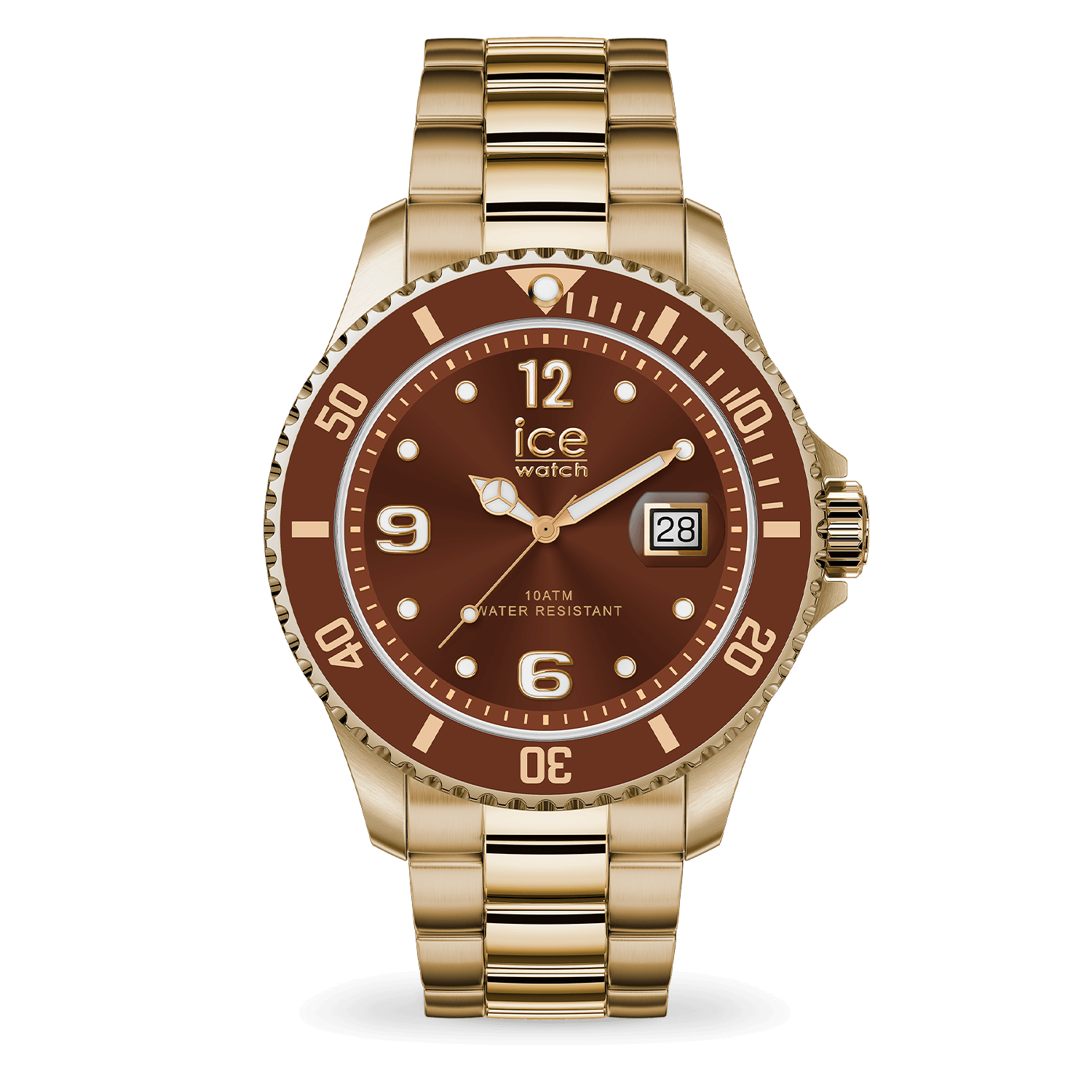 ice-watch-ice-steel-montre-homme-acier-gold-bronze-cadran-marron image 1