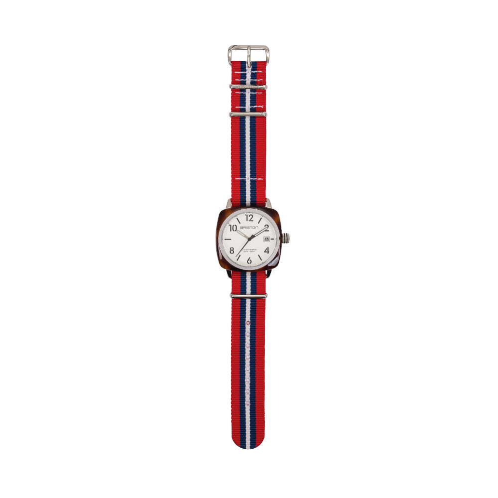 briston-bracelet-type-nato-nylon-ray-rouge-bleu-blanc-20-mm image 4