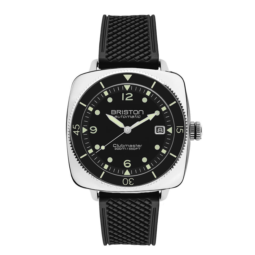 briston-clubmaster-legend-diver-montre-automatique-40-mm-acier-noir image 1