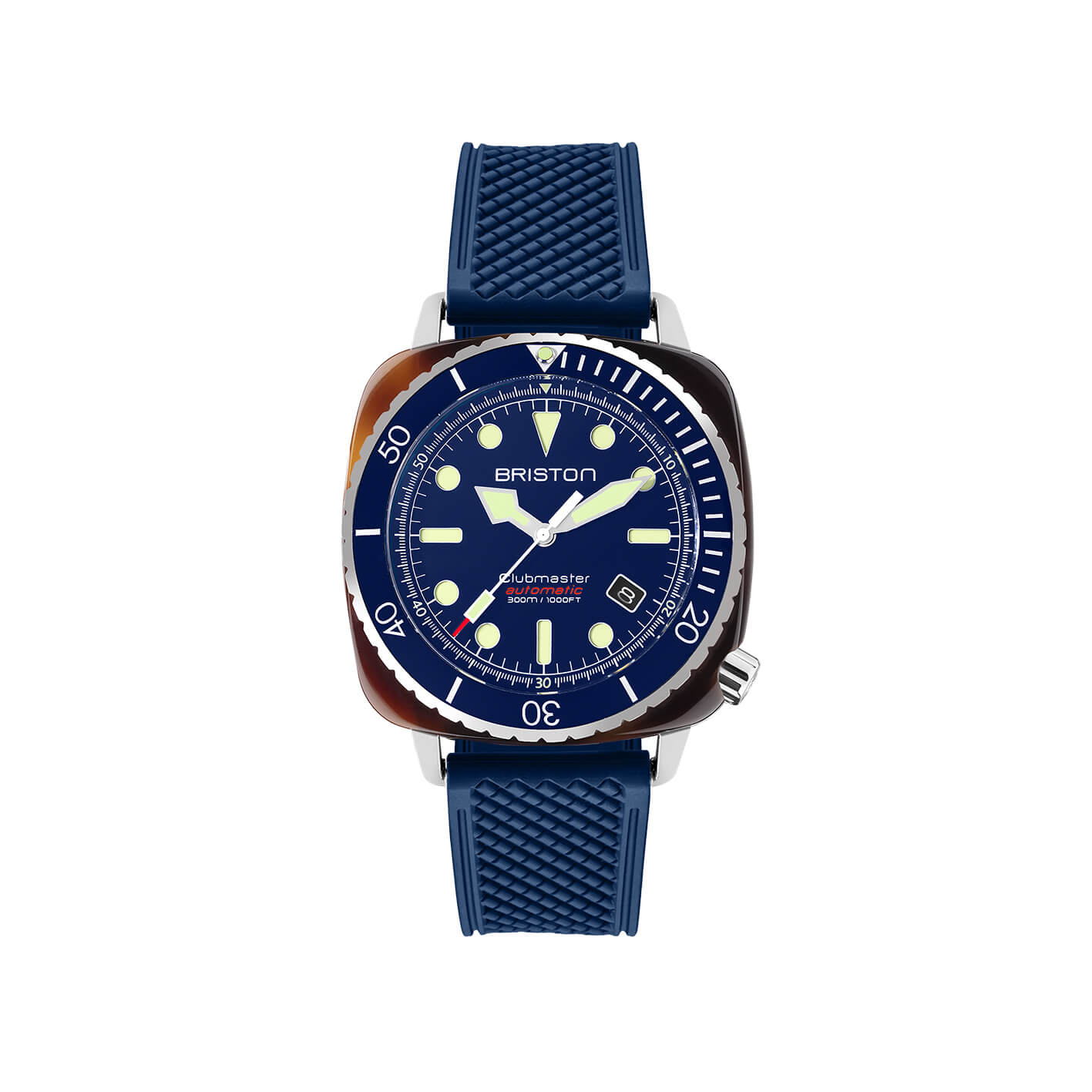briston-bracelet-rubber-fkm-20-mm-bleu-marine-mat image 2