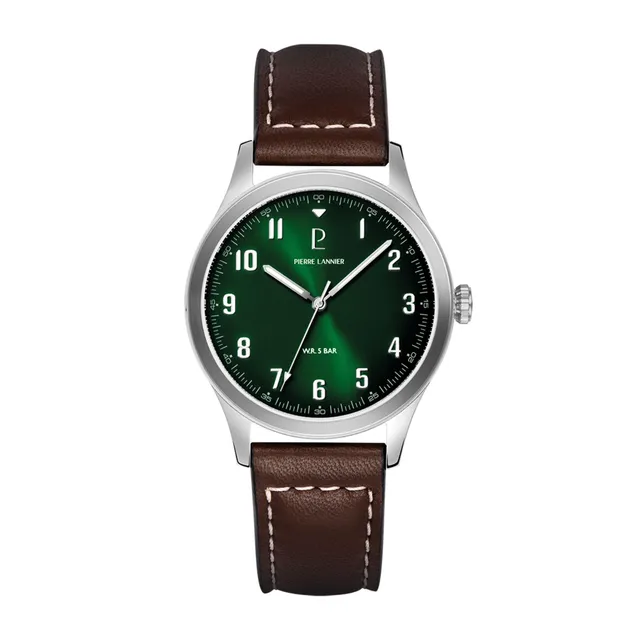 pierre-lannier-aviateur-montre-quartz-40-mm-acier-inoxydable-5-atm image 1