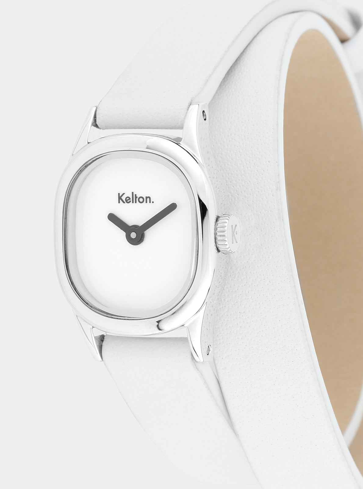 kelton-minicolo-blanche-montre-bijou-bo-tier-ellipso-de-double-tour image 5