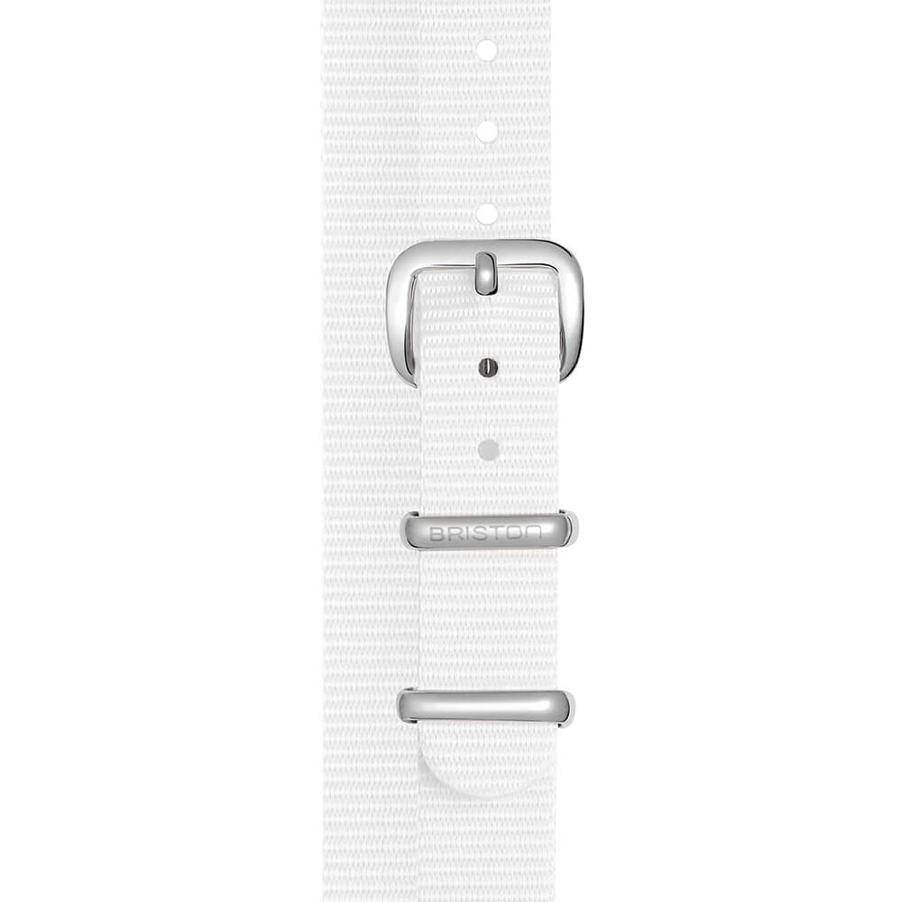 briston-clubmaster-lady-bracelet-type-nato-12-mm-blanc image 1