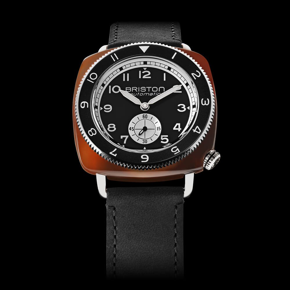 briston-clubmaster-legend-petite-seconde-automatique-39-mm-noir-cuir image 2