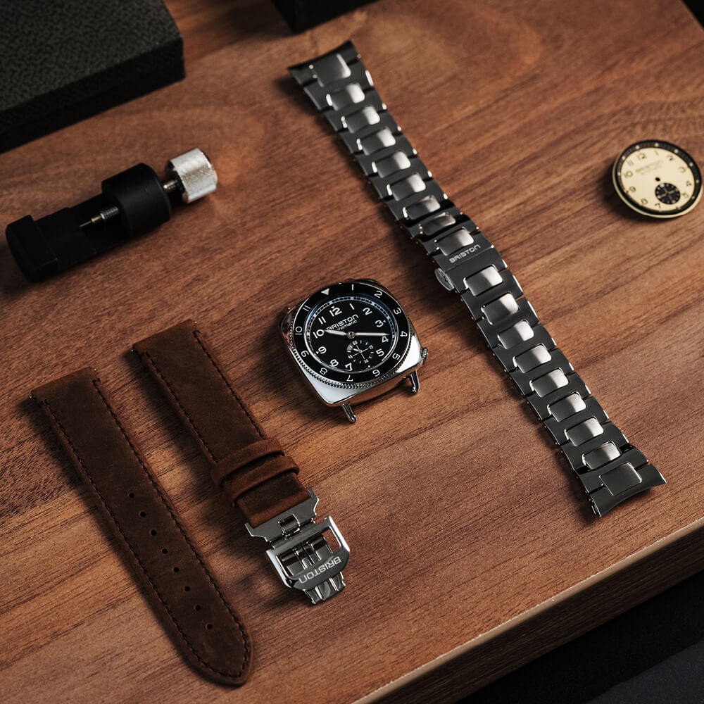 briston-clubmaster-legend-petite-seconde-39-mm-acier-noir image 3