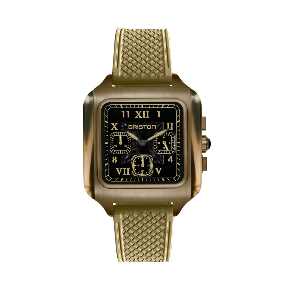 briston-streamliner-kennedy-chrono-38-5-mm-jungle-pvd-kaki-ac-tate-vert image 1