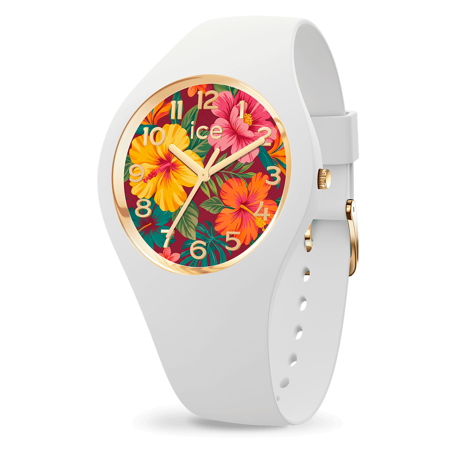ice-watch-ice-flower-tropical-garden-montre-femme-florale-blanche image 1