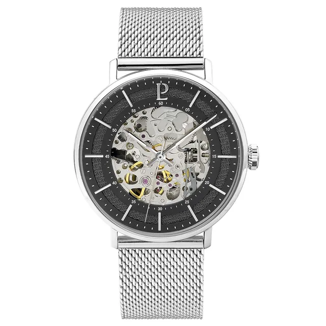 pierre-lannier-gaius-323c131-montre-homme-automatique-acier-milanais-argent-20-m image 1