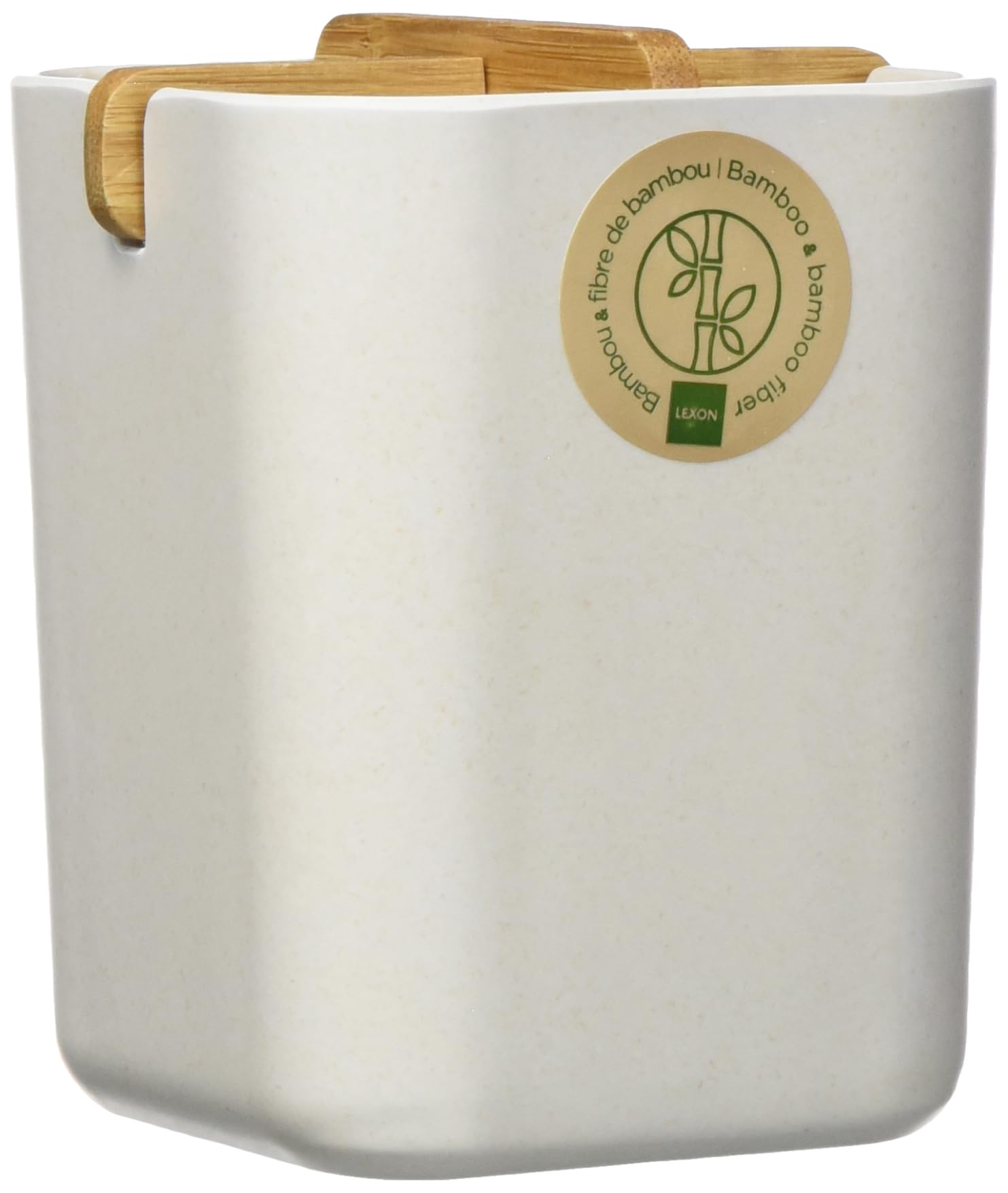 lexon-lh39w8-pot-pour-brosse-dent-bambou-blanc-8-4-x-8-4-x-10-5-cm image 3
