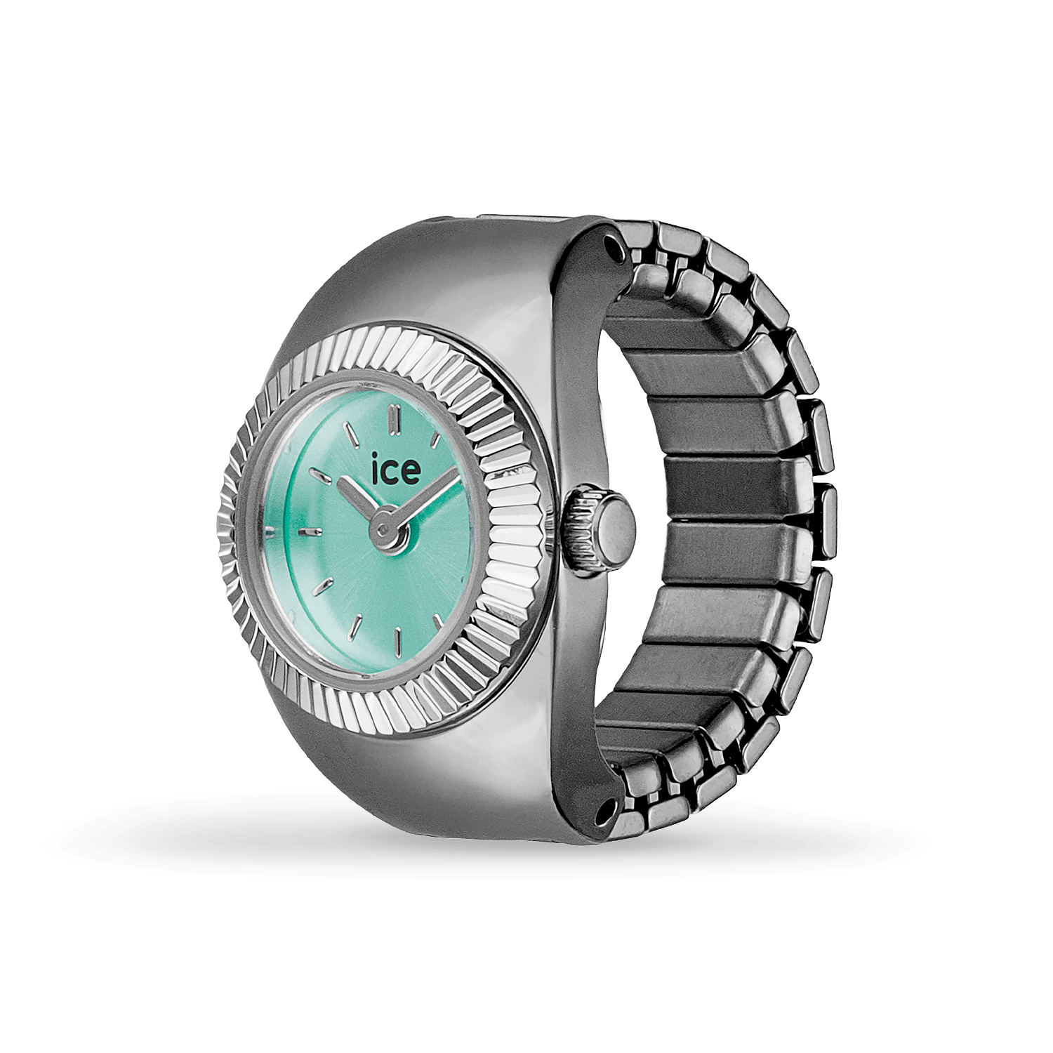 ice-watch-chouchou-montre-bague-femme-cadran-turquoise-bracelet-argent image 2