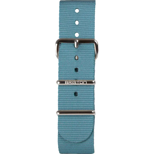 briston-bracelet-nato-20-mm-bleu-glacier-clubmaster-classic image 1