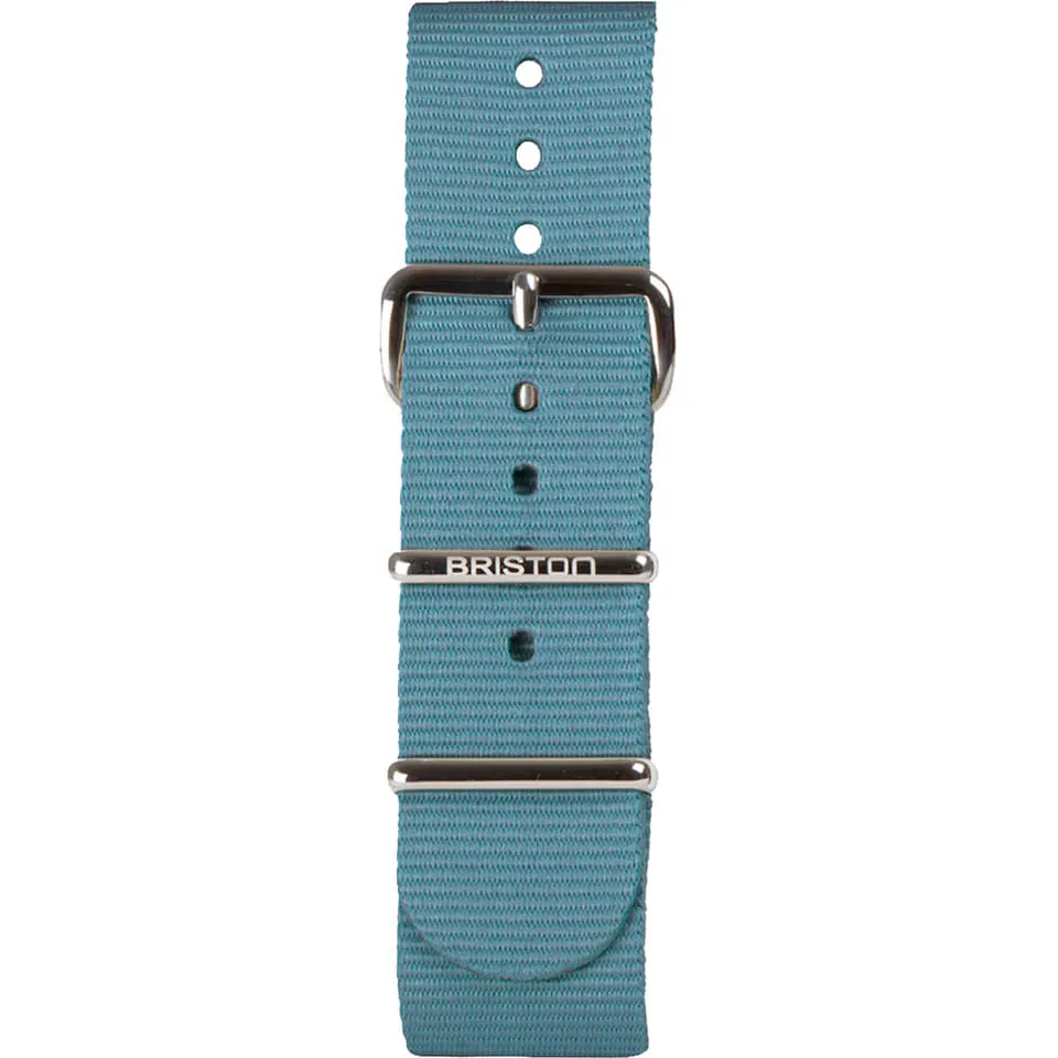 briston-bracelet-nato-20-mm-bleu-glacier-clubmaster-classic image 1