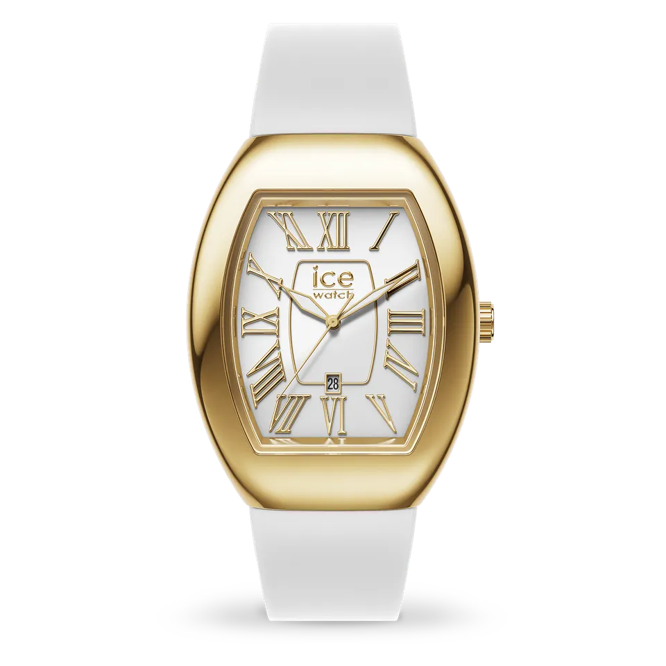 ice-watch-ice-dome-metal-white-gold-montre-femme-blanche-et-dor-e image 1