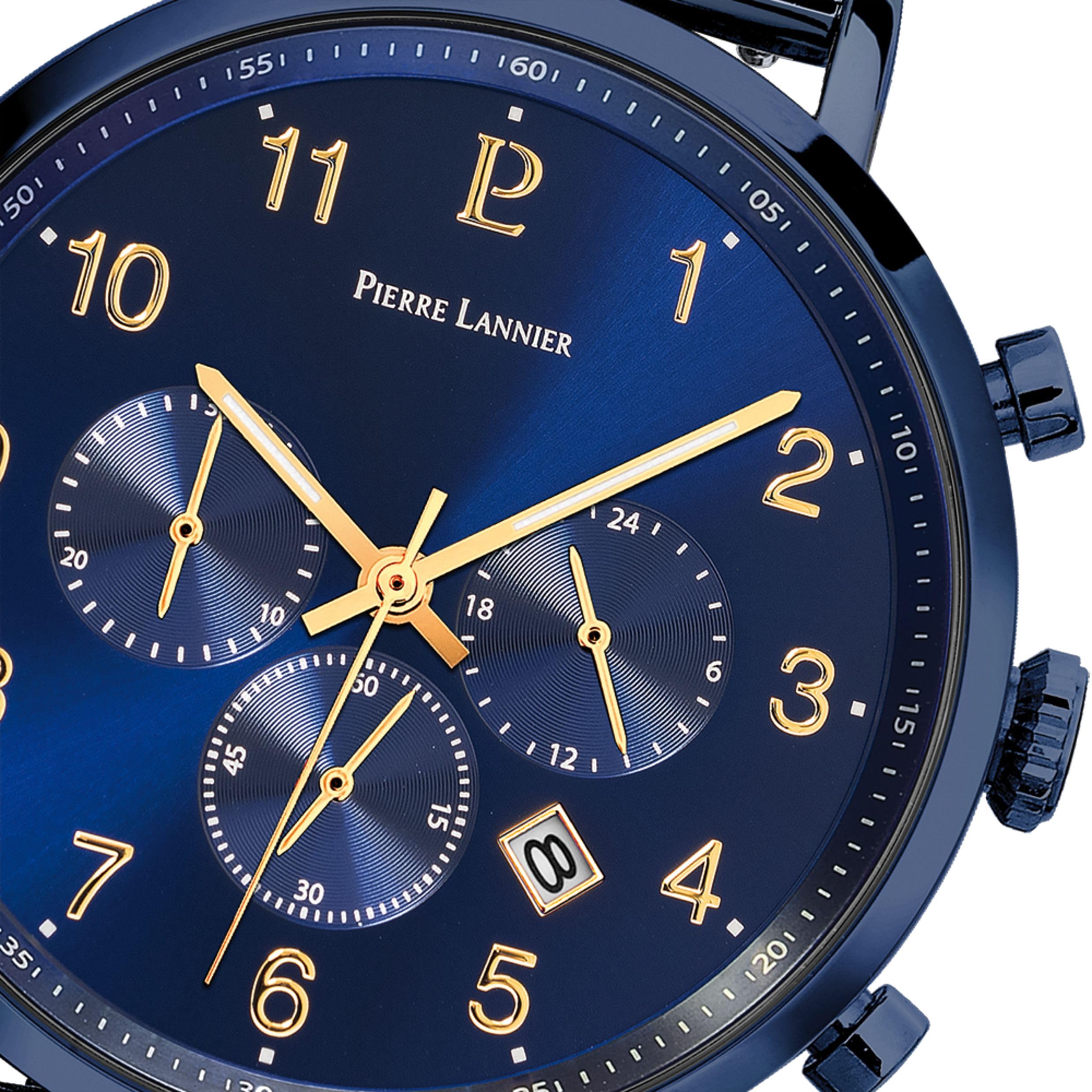 pierre-lannier-baron-chronographe-quartz-43-mm-acier-bleu-5-atm image 3