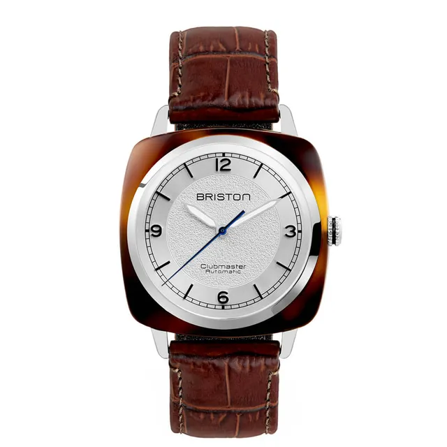 briston-clubmaster-legend-classic-montre-automatique-hms-39-mm-blanc-marron image 1