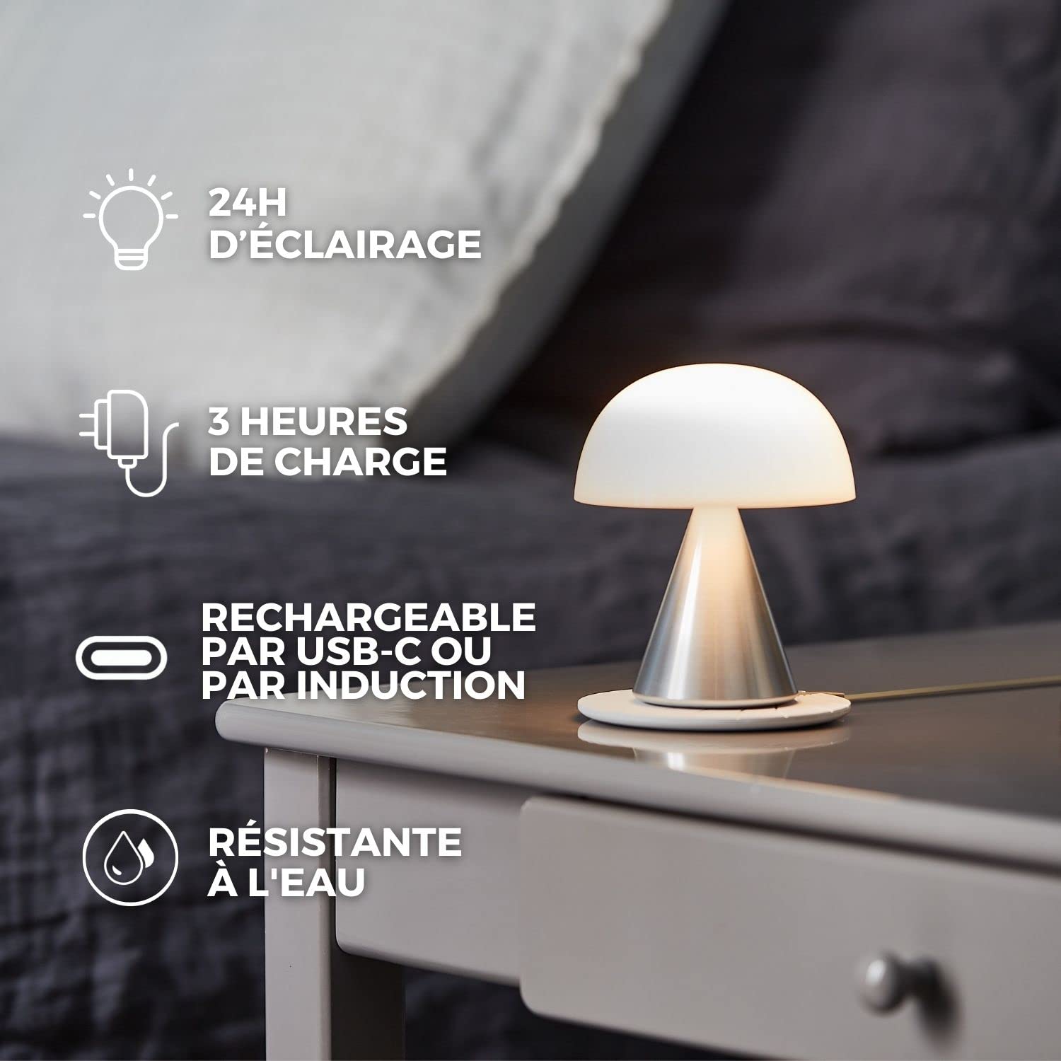 lexon-mina-m-lampe-champignon-led-sans-fil-9-couleurs-alu-poli image 5