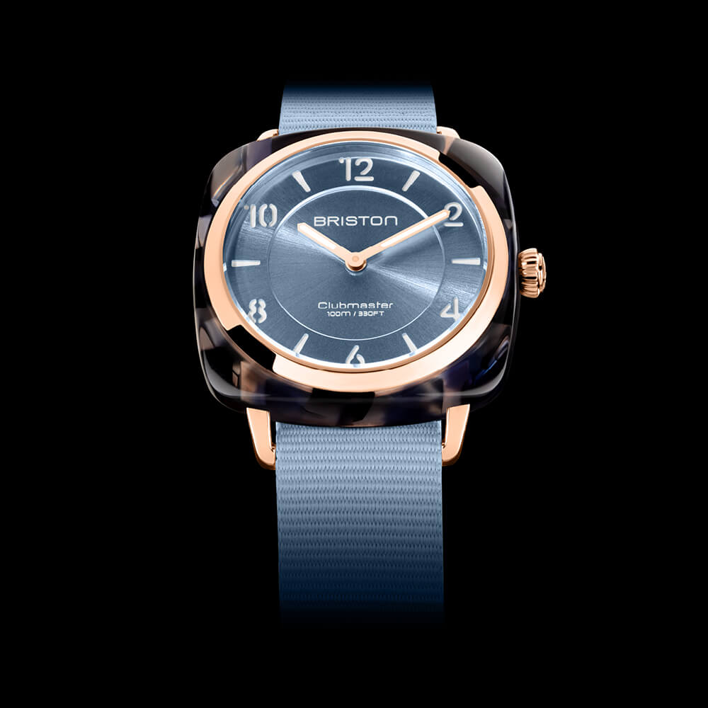 briston-clubmaster-chic-36-mm-gold-bleu-glacier-hm image 3