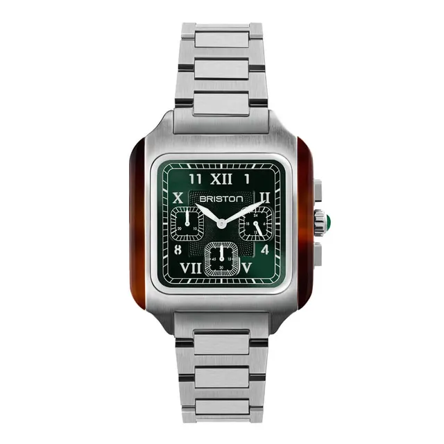 briston-streamliner-kennedy-chrono-acier-38-5-mm-vert image 1