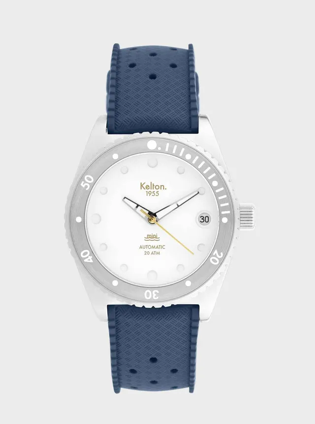 kelton-1955-mini-tropic-blanche-20-atm-montre-plong-e-34mm image 1