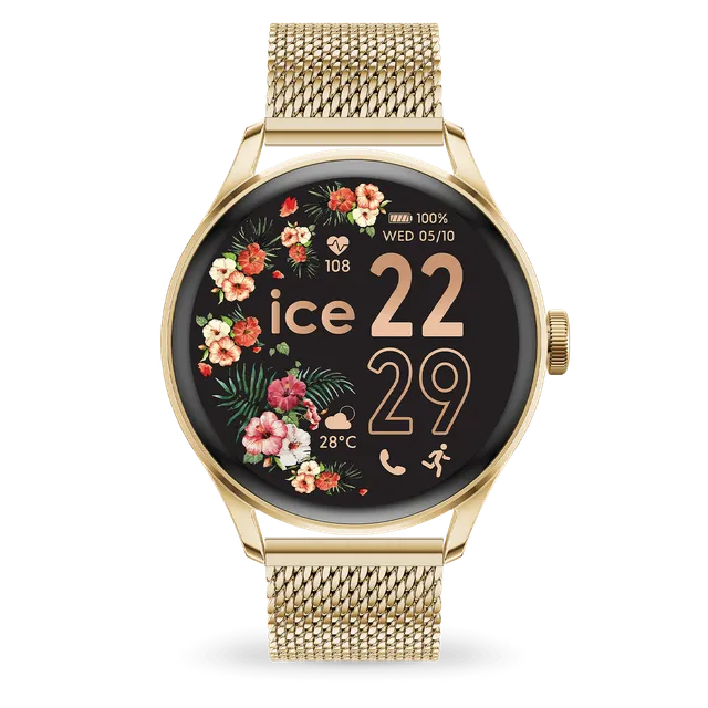 ice-watch-ice-smart-2-0-ronde-1-20-montre-connect-e-gold-milanese-cran-amoled image 1