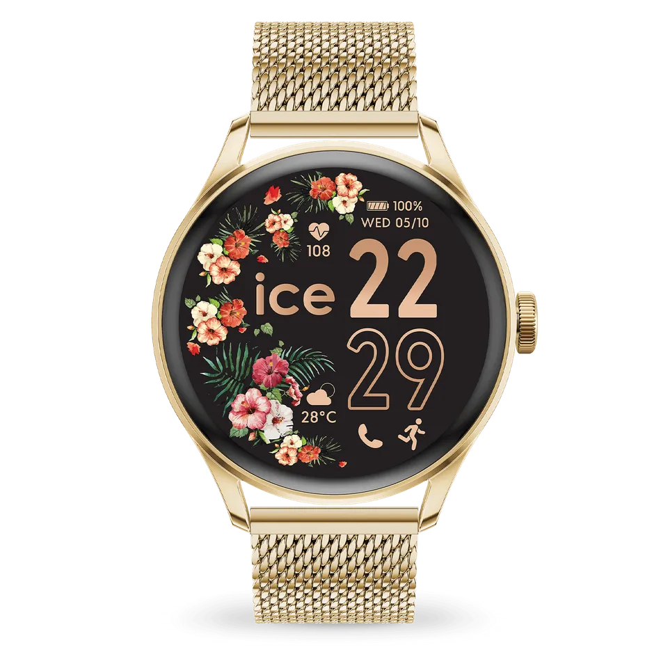 ice-watch-ice-smart-2-0-ronde-1-20-montre-connect-e-gold-milanese-cran-amoled image 1