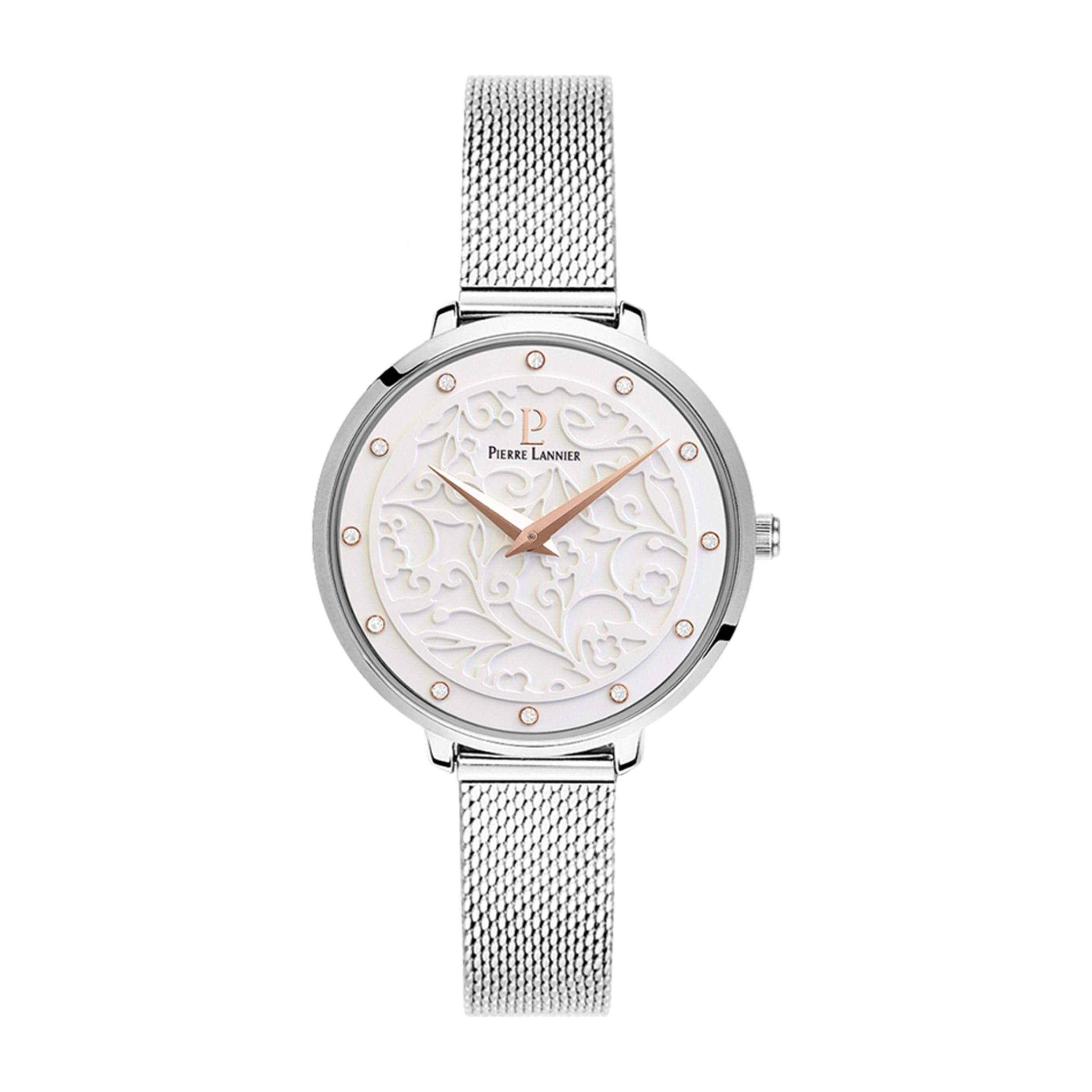 pierre-lannier-040j608-montre-femme-quartz-33-mm-acier-inoxydable-gris image 1