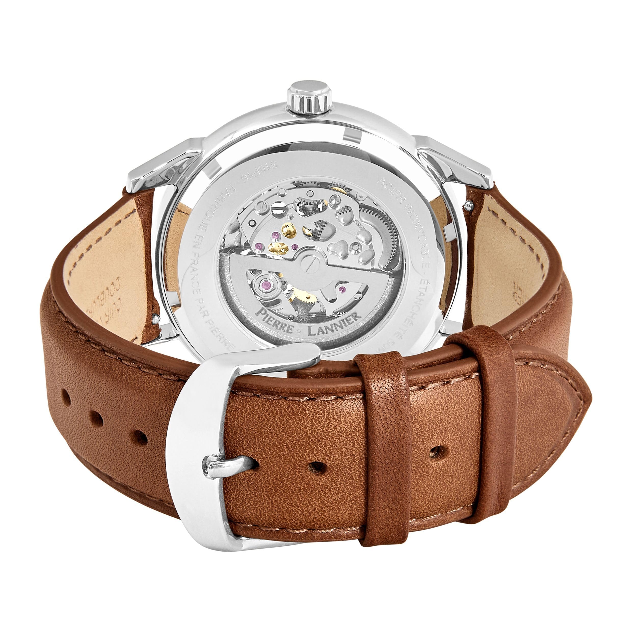 pierre-lannier-monarck-montre-automatique-43-mm-acier-inoxydable image 4