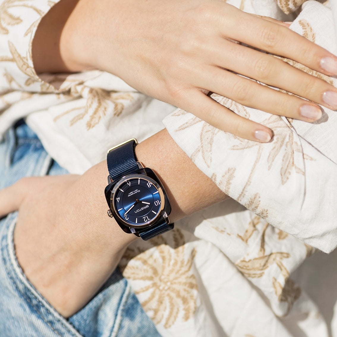 briston-clubmaster-chic-hm-bleu-nuit-36-mm-quartz image 2