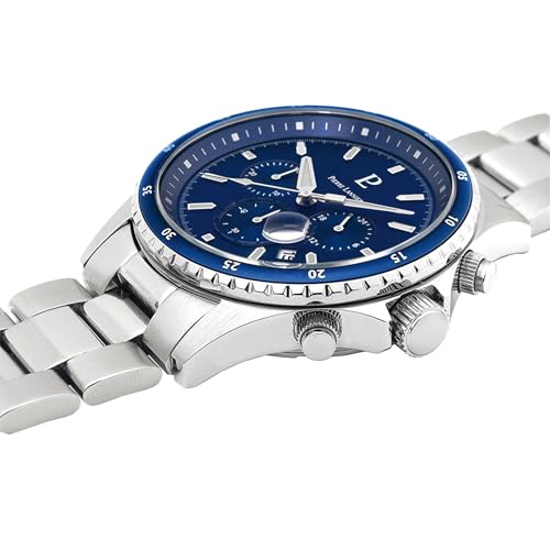 pierre-lannier-cronos-chronographe-bleu-43-5-mm-acier-10-atm-montre-quartz image 7