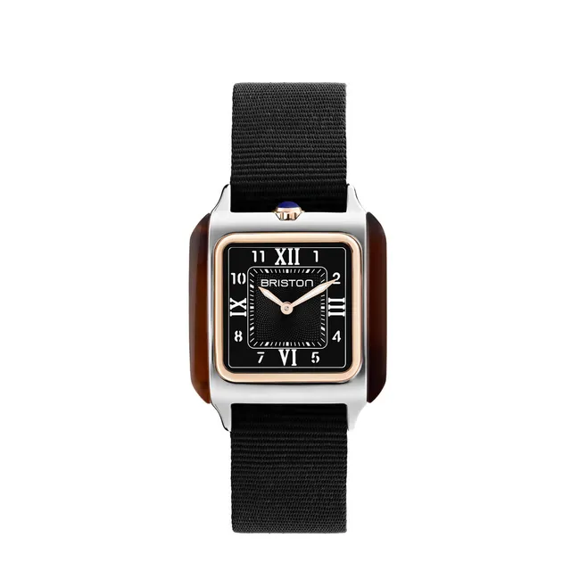 briston-streamliner-kennedy-hm-30-mm-or-rose-noir-nato image 1